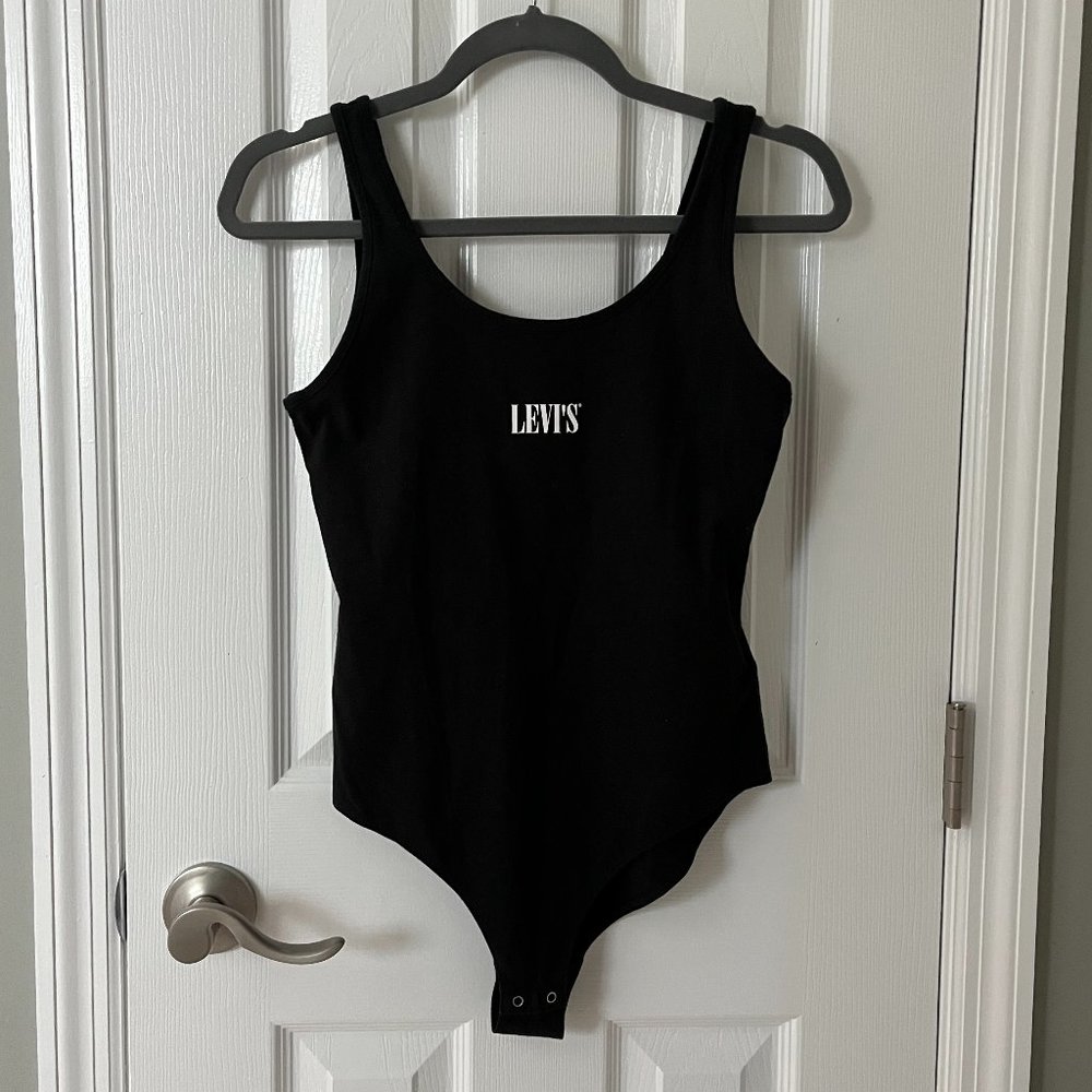 Levi's Black Graphic Bodysuit NWOT - Picture 2 of 4